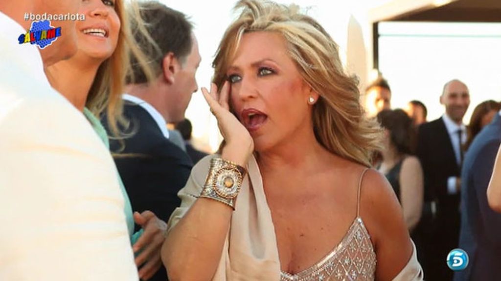 Colaboradores, directores, reporteros... El equipo, al completo en la boda de Carlota