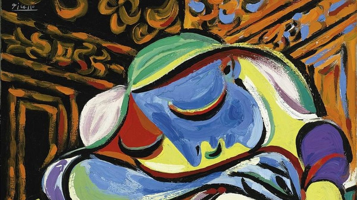 Imagen facilitada por la casa de subastas Christie´s de Londres del cuadro de Pablo Picasso "Jeune fille endormie", pintado en Francia en 1935, y que se subastará en junio en la casa Christie´s de Londres, tras ser donado por un filántropo anónimo a la Universidad de Sidney (Australia) con la condición de que se venda para financiar investigaciones científicas. EFE