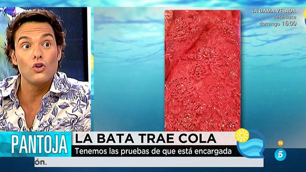 La bata de cola de Pantoja: las fans regalan la tela, los diseñadores, la confección
