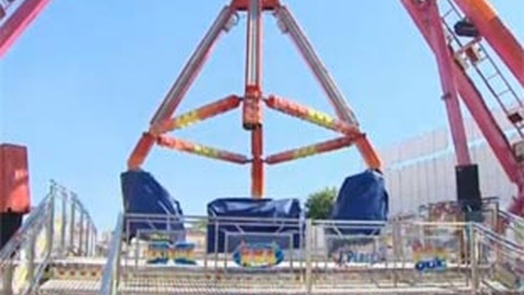 La atracción de feria donde se produjo el accidente. La atracción de feria donde se produjo el accidente.