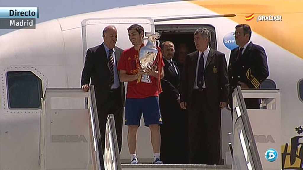 Los jugadores ya están en España