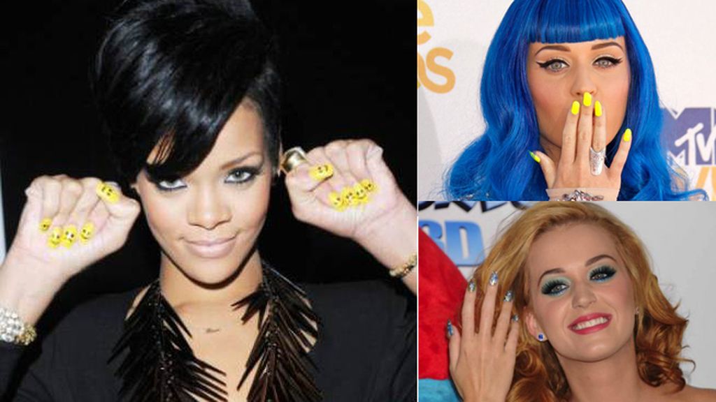 Rihanna y Katy Perry presumen de 'happy nails'