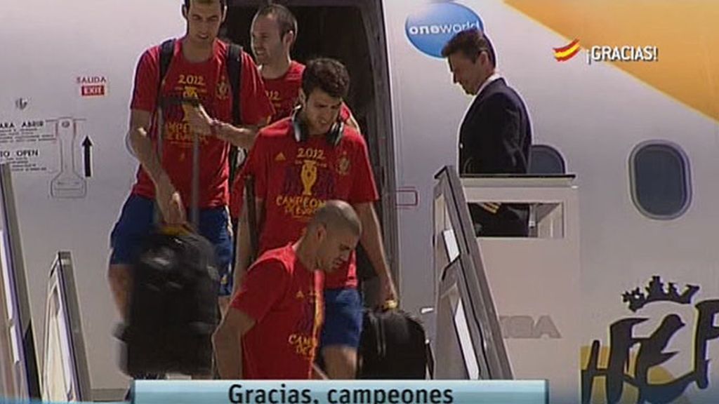 Los jugadores ya están en España