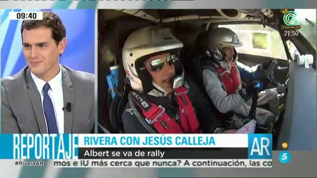 ¡Rivera se va de rally con Jesús Calleja!