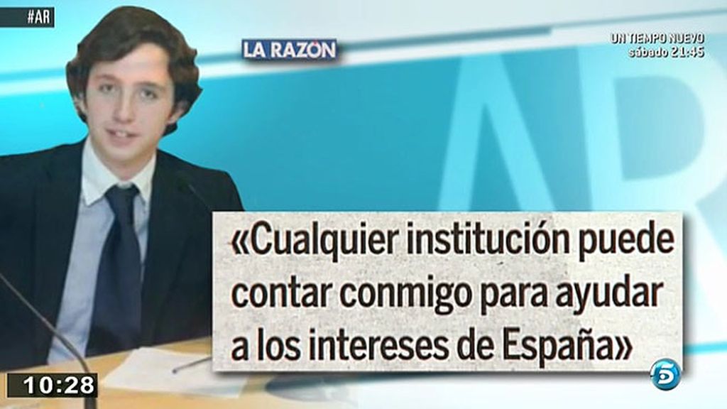 El 'Pequeño Nicolás': "Cualquier institución puede contar conmigo para ayudar a los intereses de España"