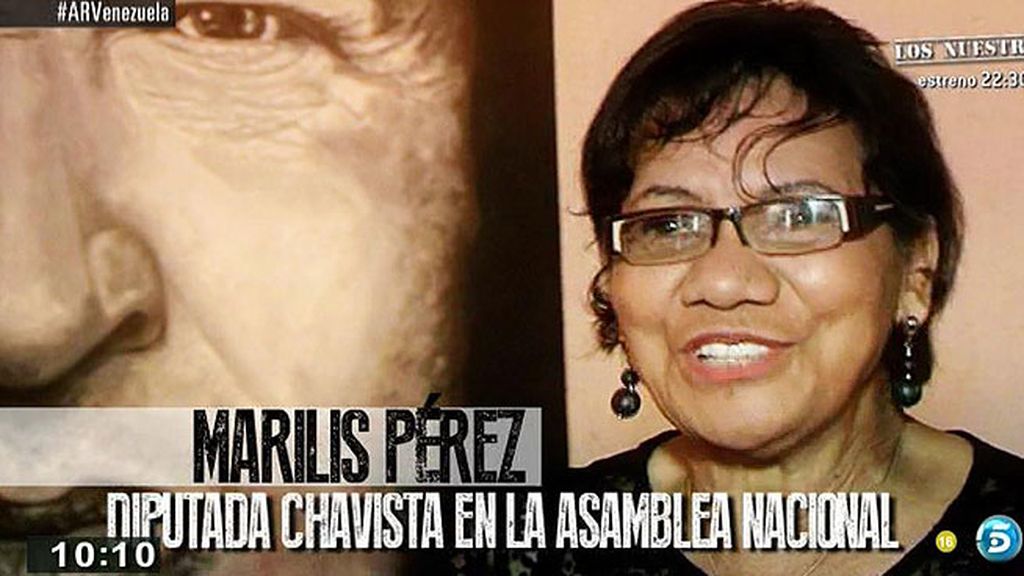 Marilís Pérez, diputada chavista: "Monedero es uno de los nuestros"