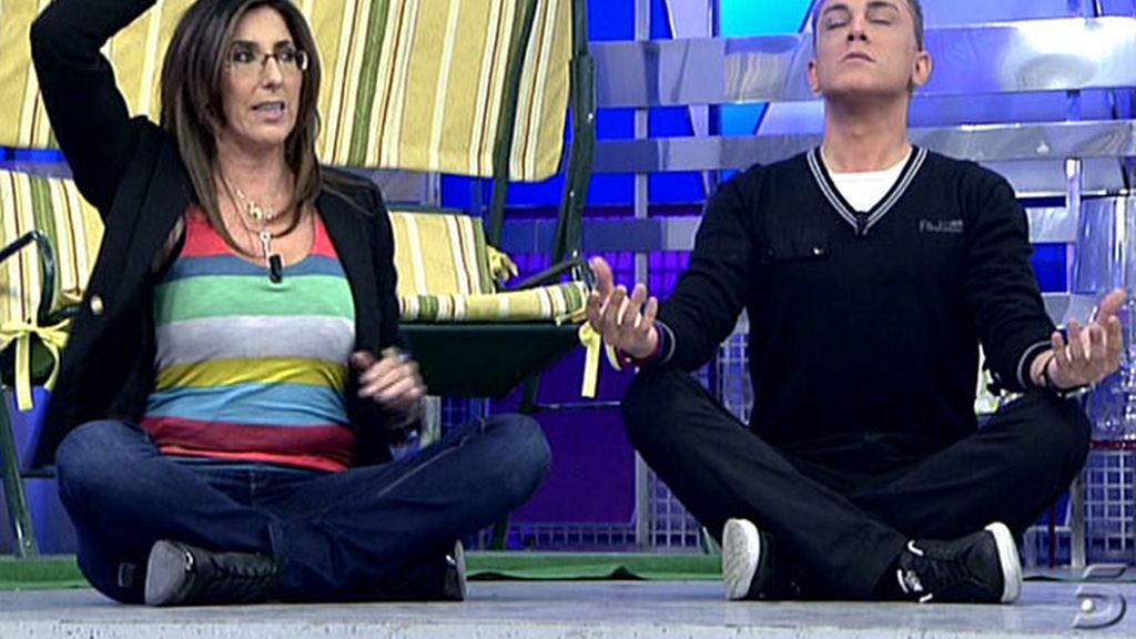 Una clase de yoga poco usual