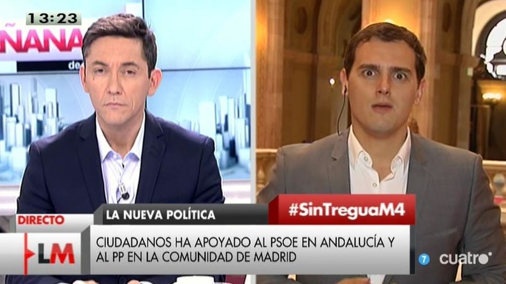 Albert Rivera: "En los nuevos gobiernos se ha acabado el 'aquí mando yo"