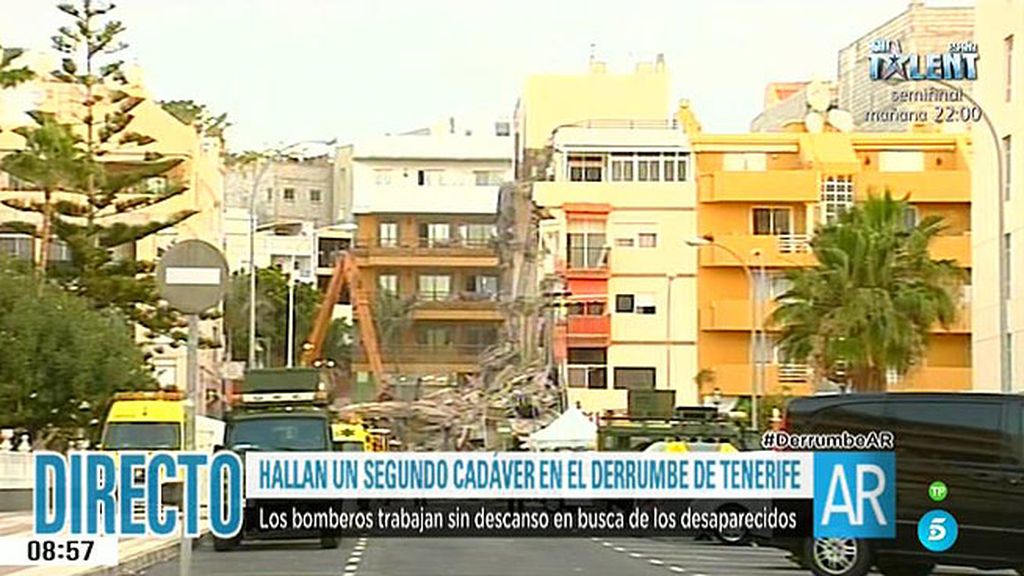 Dos fallecidos en el derrumbe de Tenerife