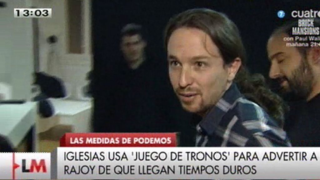 Pablo Iglesias: "Winter is coming para el gobierno de Rajoy"