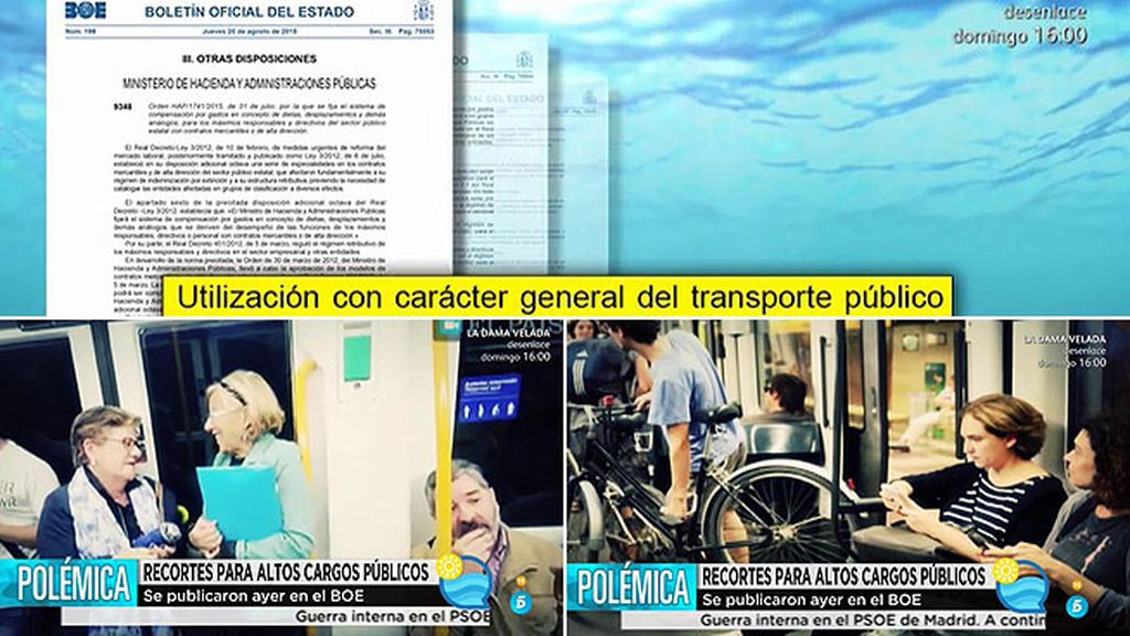 Recortes para los altos cargos públicos: limitar viajes en bussines y transporte público