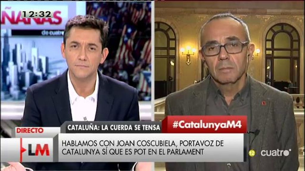 Joan Coscubiela: “No tiene sentido que la prioridad del Parlament no sea el plan de rescate ciudadano que hemos planteado”