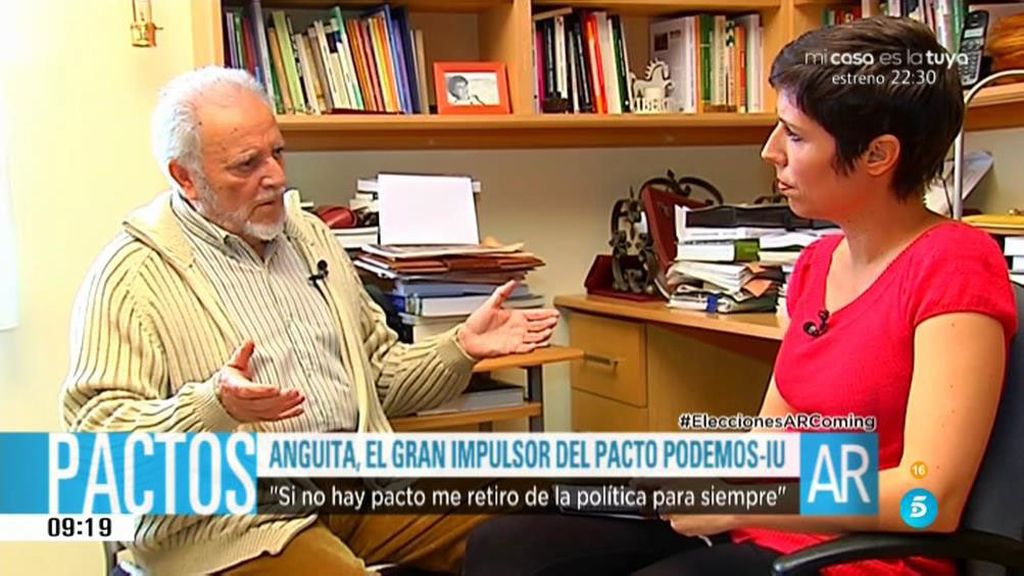 Anguita: " IU y Podemos tienen que ir juntos a las elecciones, si no habrá que forzarlos"