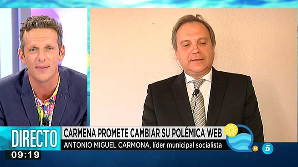 Carmona, sobre la web de Carmena: "El PSOE ha garantizado que el Estado no sea un Gran Hermano que vigila a los medios"