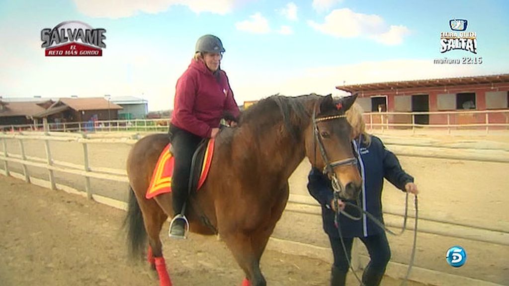 Carmen continúa con su entrenamiento para perder peso