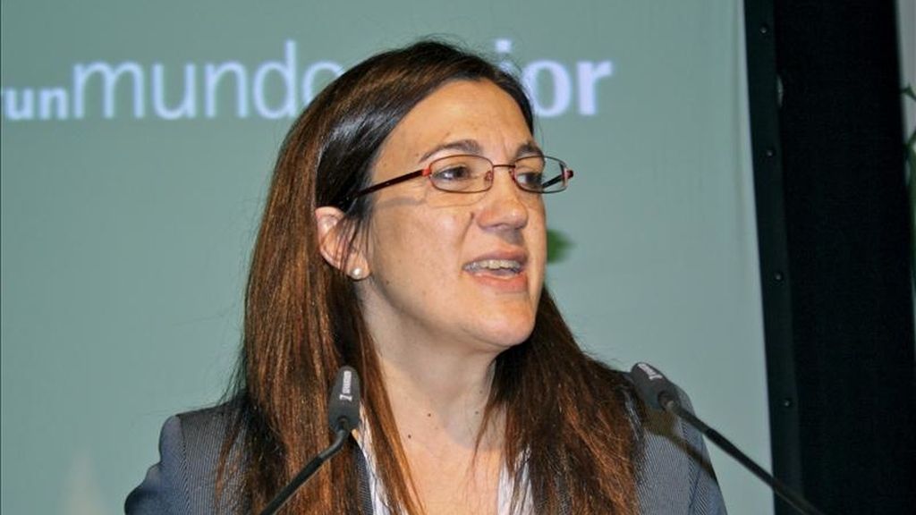 Fotografía facilitada por AECID de la secretaria española de Cooperación Internacional, Soraya Rodríguez, quien visita hoy Túnez y campos de refugiados fronterizos. EFE/Archivo