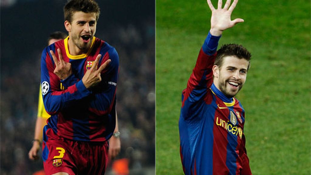 2010: A pesar de ser defensa, Piqué es asiduo al gol de vez en cuando