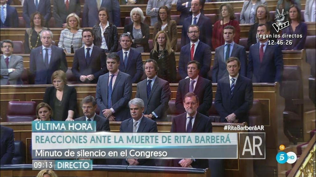 Minuto de silencio en el Congreso por la muerte de Rita Barberá