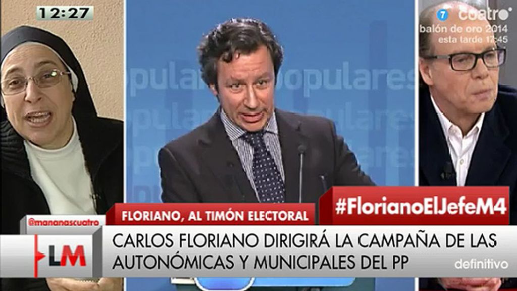 Sor Lucía: "Floriano es el jefe del circo mediático que se están montando de nuevo"