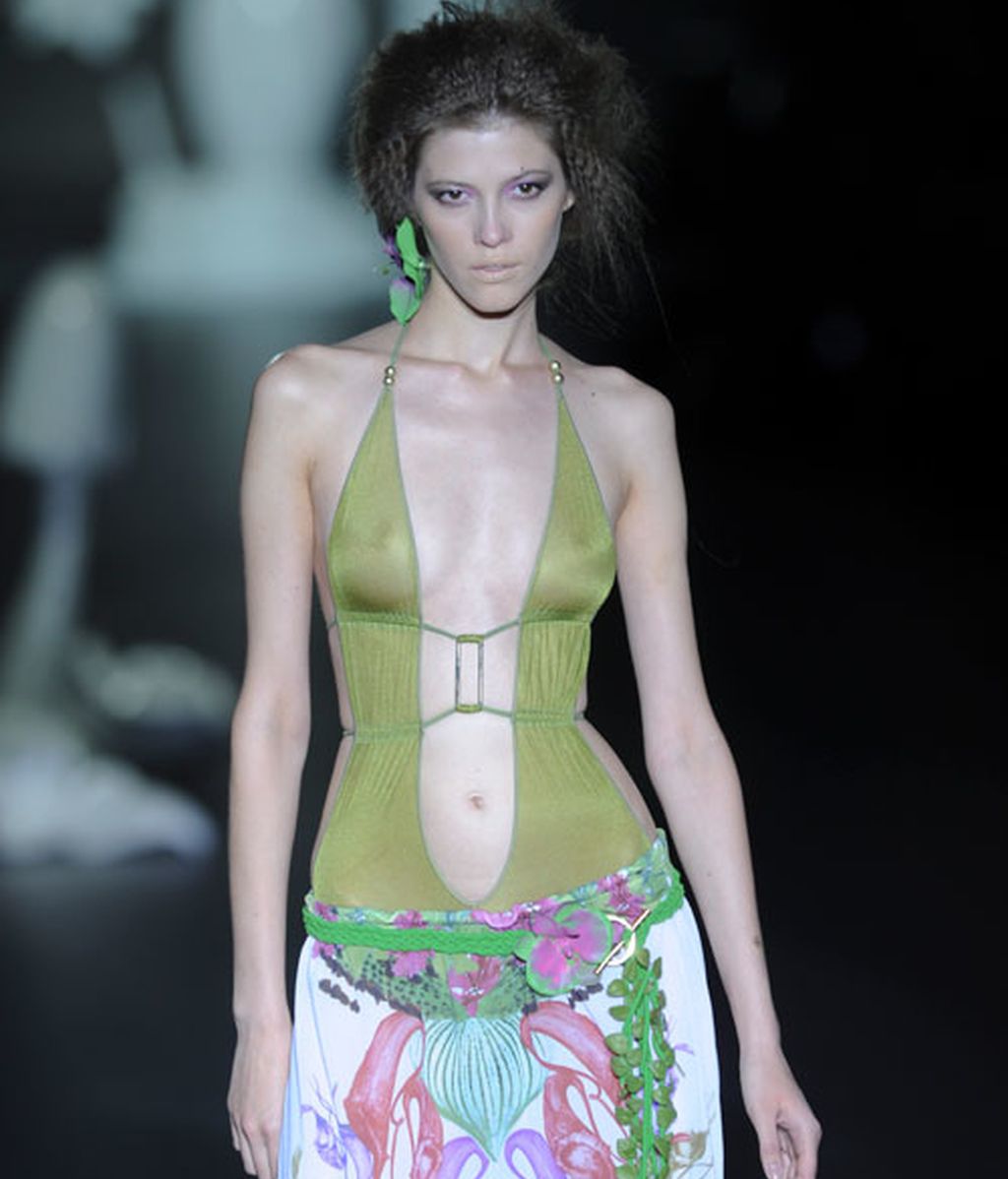 Baños en verde y rosa