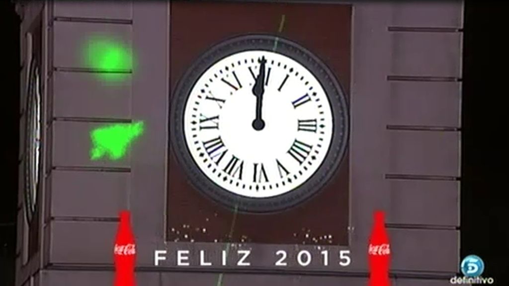 El momento de las campanadas... ¡Feliz 2015!