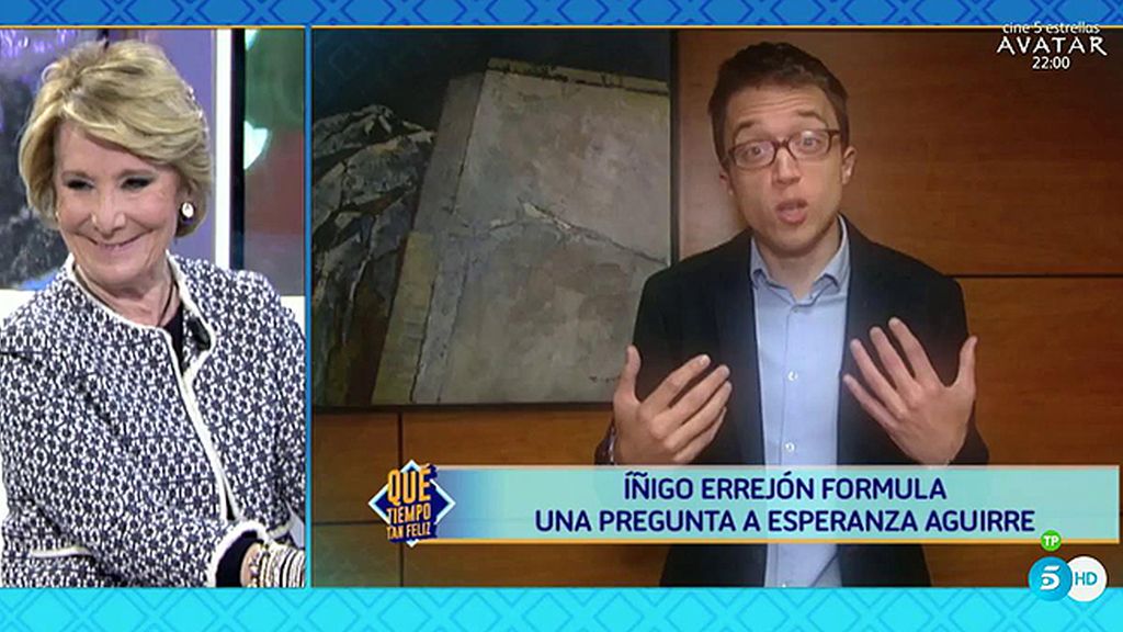 Aguirre, para Errejón: “Tienes razón, fracasé contra vosotros en la lucha por Madrid”