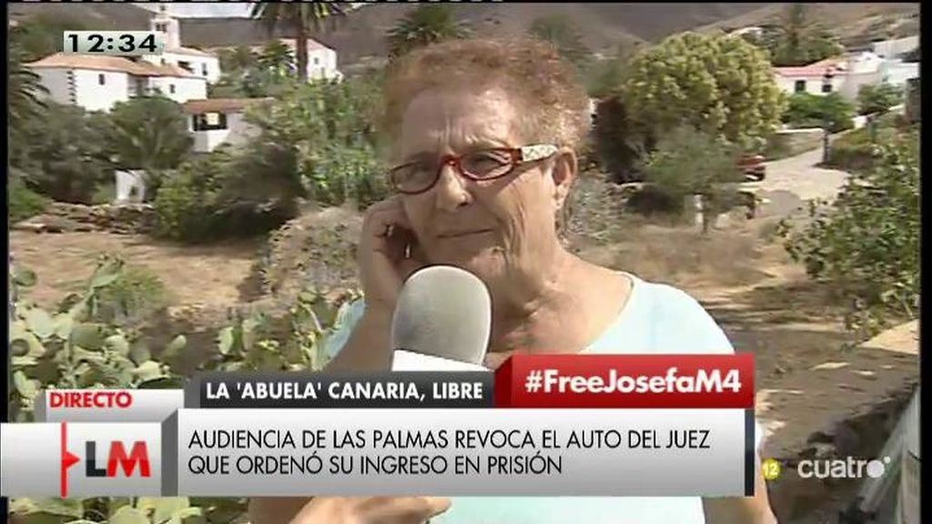 Josefa: "Estoy fuera de la cárcel por la presión social, no por el gobierno”