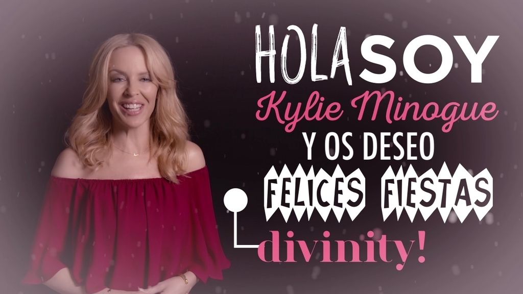 ¡'Kylie Christmas'! Nos desea felices fiestas y pone banda sonora a la Navidad Divinity