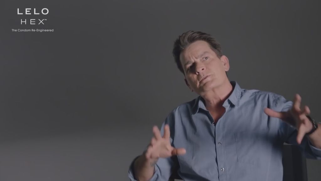 Charlie Sheen, protagonista en un anuncio de condones