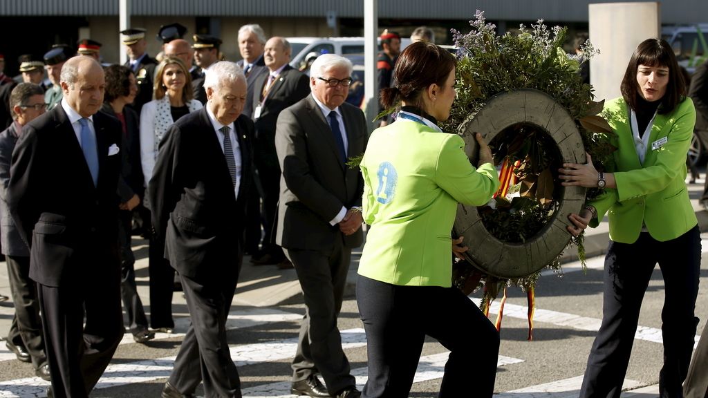 Homenaje a las víctimas de Germanwings en El Prat