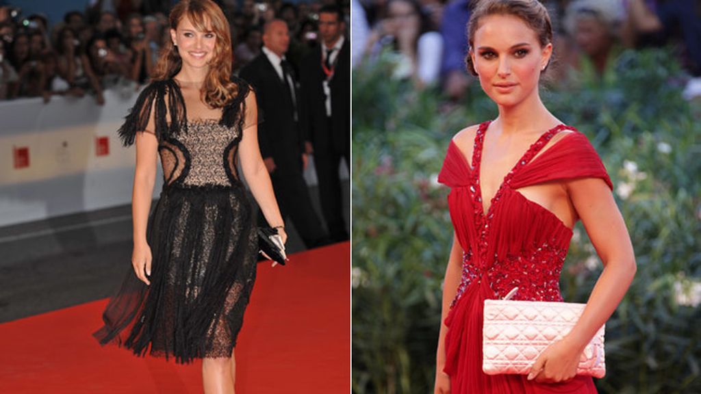 La actriz Natalie Portman muy delgada después de protagonizar 'Cisne negro' en 2010