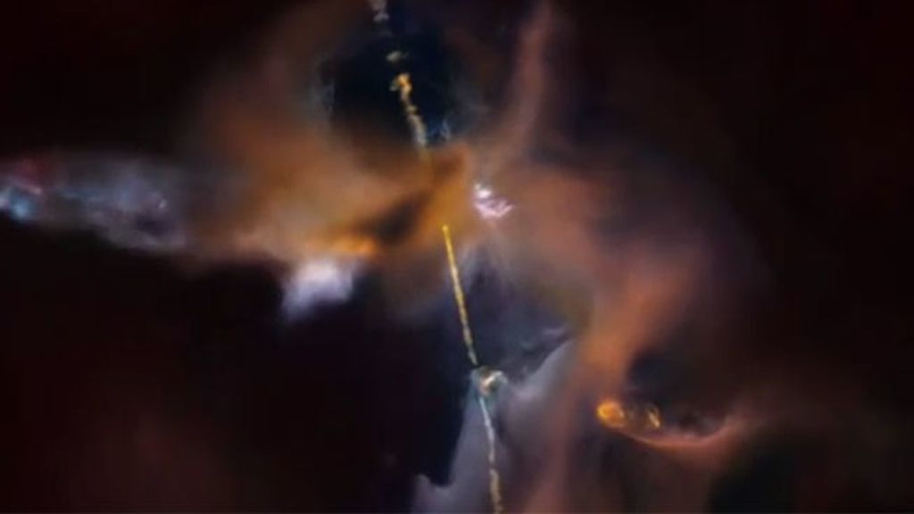 El telescopio Hubble se suma al fenómeno 'Star Wars' con un sable láser cósmico