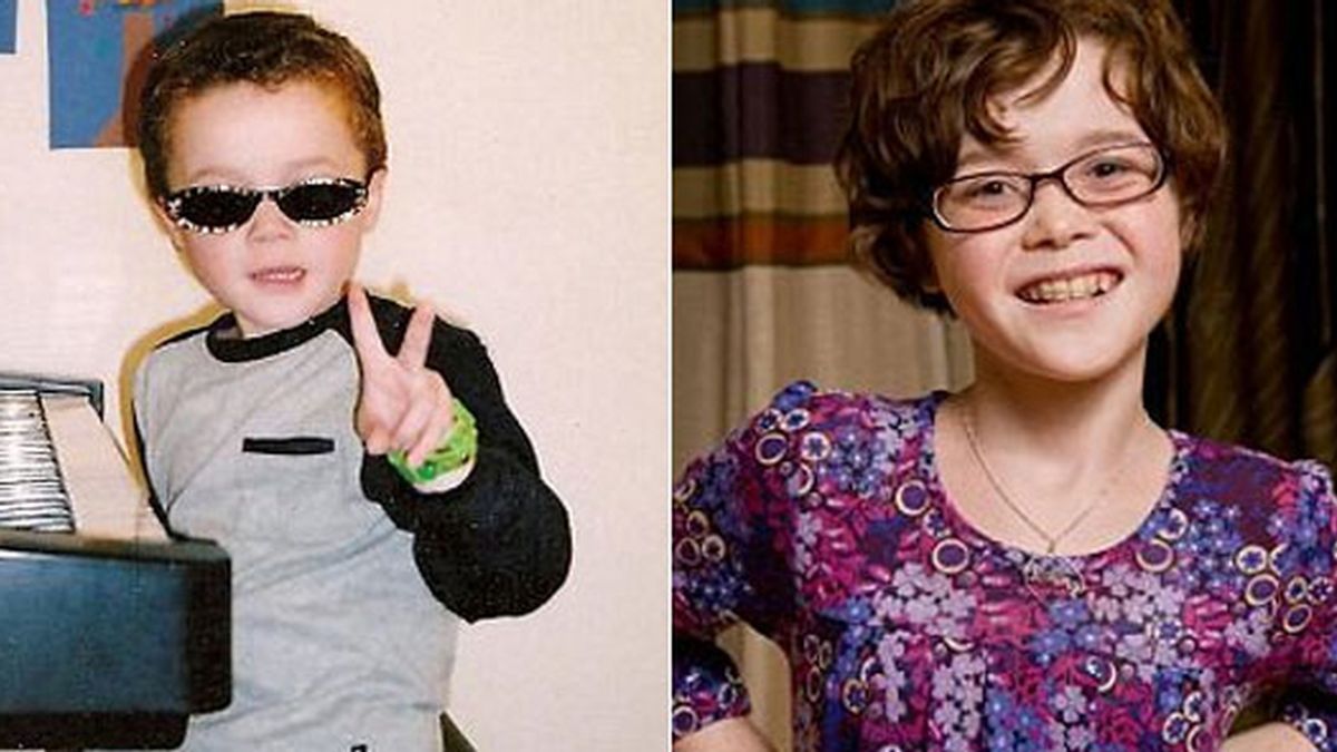 Así era y así es el pequeño Thomas Lobel, ahora Tammy. Fotos: CNN Así era y así es el pequeño Thomas Lobel, ahora Tammy. Fotos: CNN