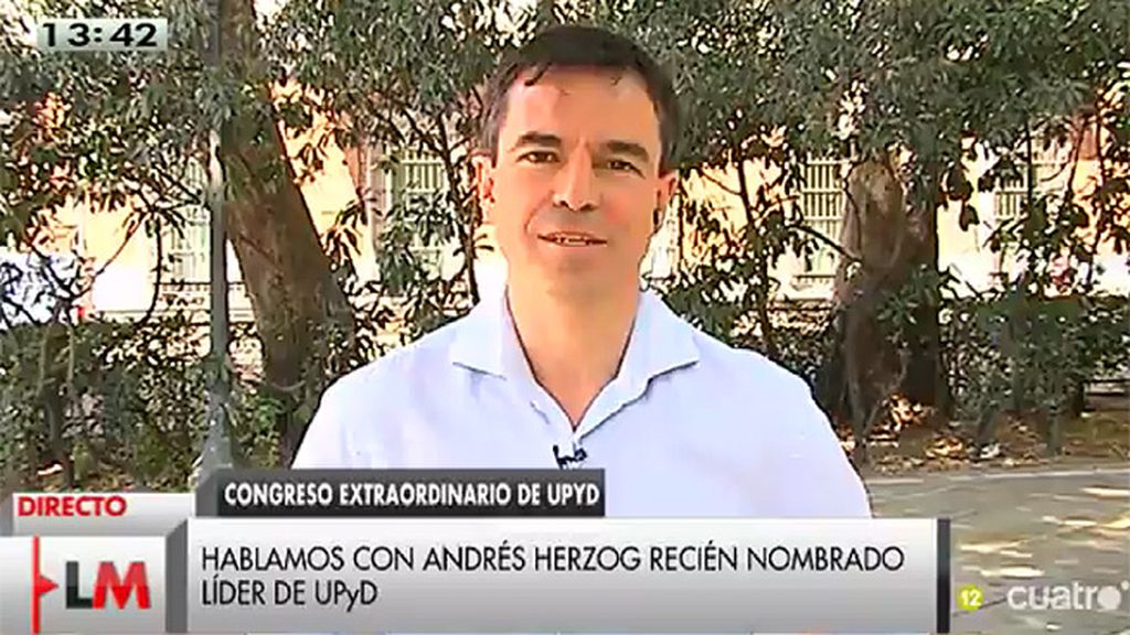Andrés Herzog, nuevo líder de UPyD: “Tenemos que salir todos juntos y conservar todos nuestros activos”