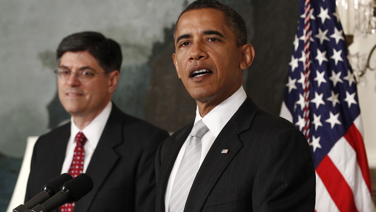 Jack Lew, nuevo jefe del Gabinete de Obama, junto al presidente de EEUU