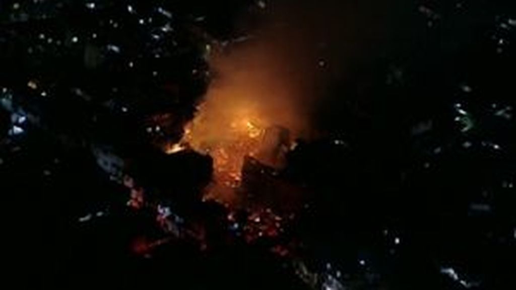 Arde una de las mayores favelas del sur de Sao Paulo