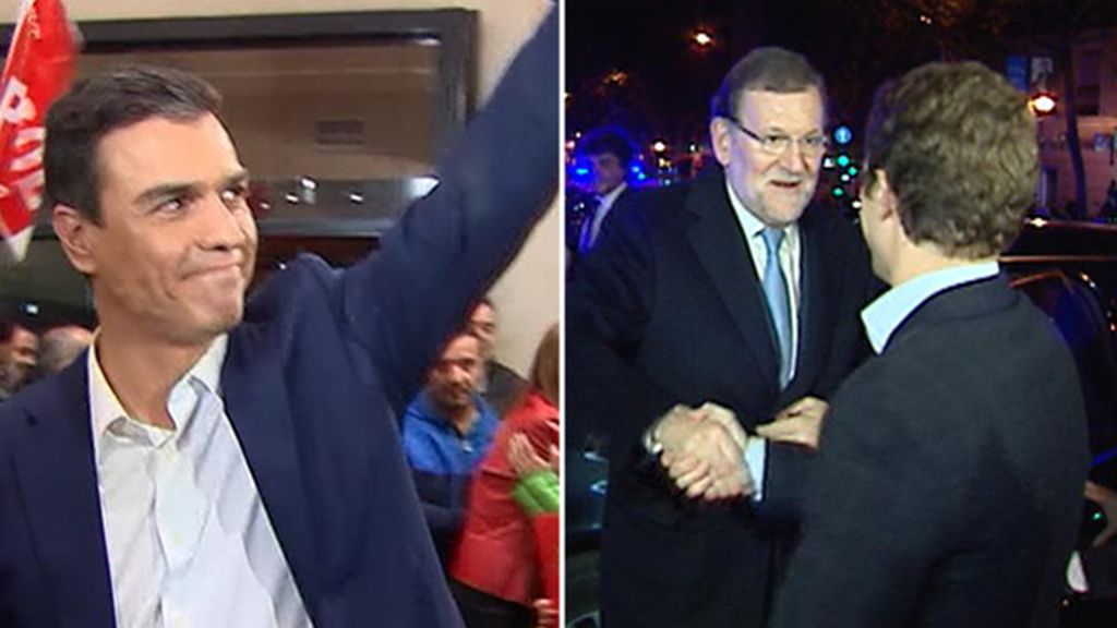 Rajoy y Sánchez, vencedores en sus sedes