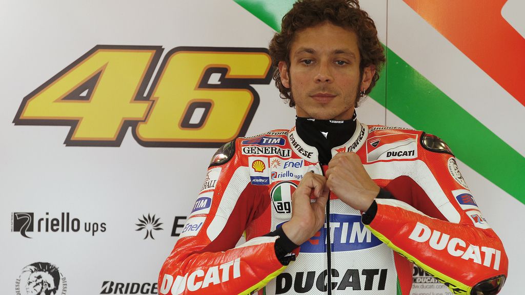 Valentino Rossi, tras la primera sesión de libres de Silverstone