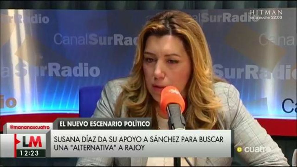 Susana Díaz afirma que el secretario general del PSOE tiene todo su apoyo y confianza