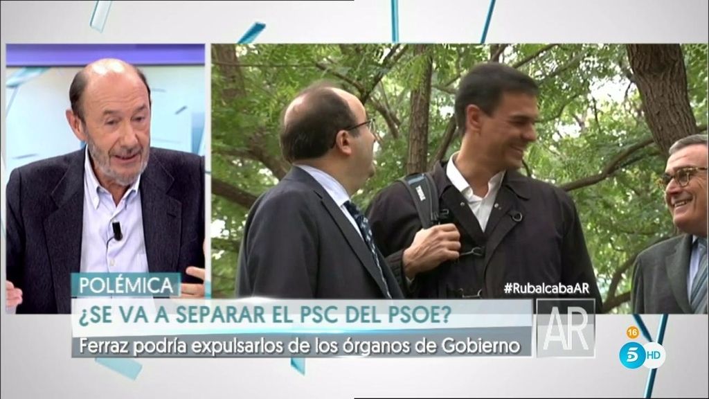 Rubalcaba: “Si el PSC no acata lo que se vote en el Comité Federal habrá problemas”