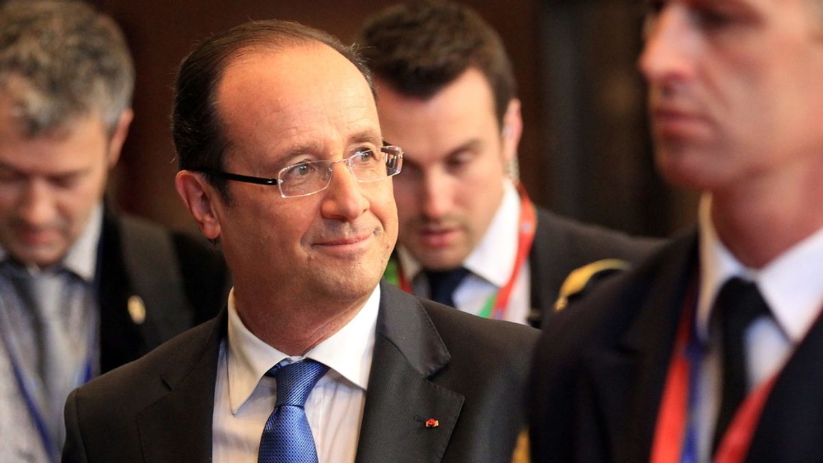 El presidente francés, François Hollande, tras el Consejo Europeo informal celebrado en Bruselas, Bélgica. Foto: EFE