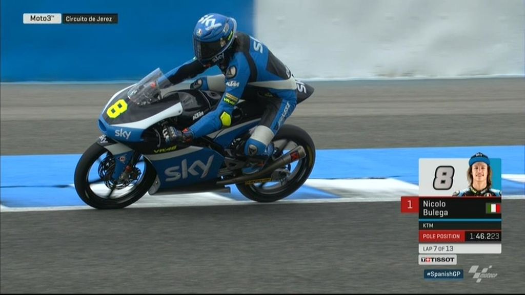 Así consiguió Nicolò Bulega, con 16 años, su primera pole en el Mundial de Moto3