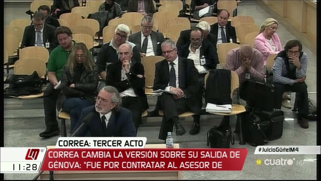 Correa cambia la versión de su salida del PP: "Fue por contratar al asesor de Aznar"