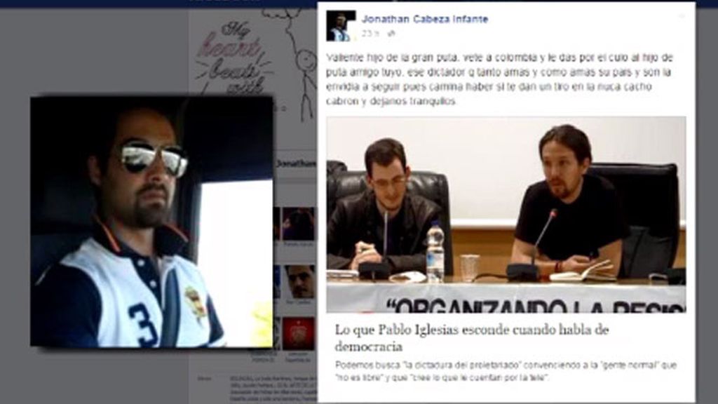 El concejal del PP que pide en Facebook un tiro en la nuca para Pablo Iglesias