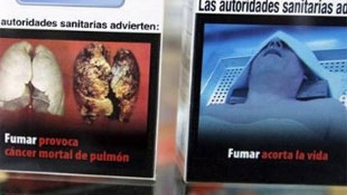Varias imágenes que desde ya aparecen en las cajetillas de tabaco. VÍDEO: Atlas.