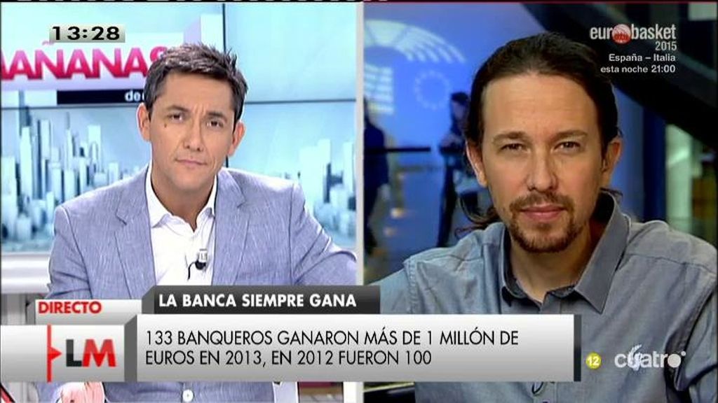 Pablo Iglesias: "Habrá recuperación para el señor Rajoy y algunos amigos suyos"