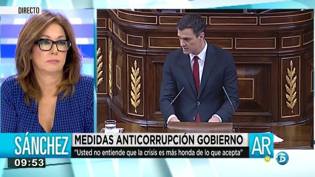 Pedro Sánchez, a Rajoy: "No es el mejor día para usted para hablar de corrupción"