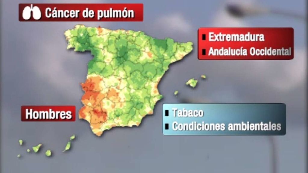 El mapa del cáncer en España