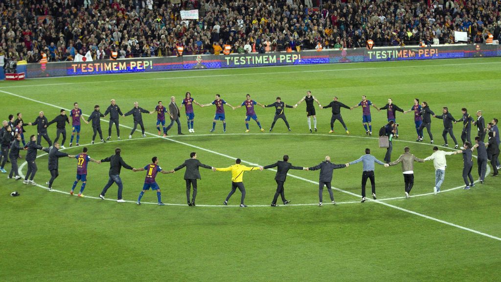 Emotiva despedia de Pep Guardiola