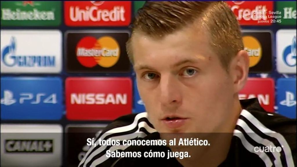 Kroos manda un recado al Atlético: “Sabemos cómo juegan, meten presión al árbitro”